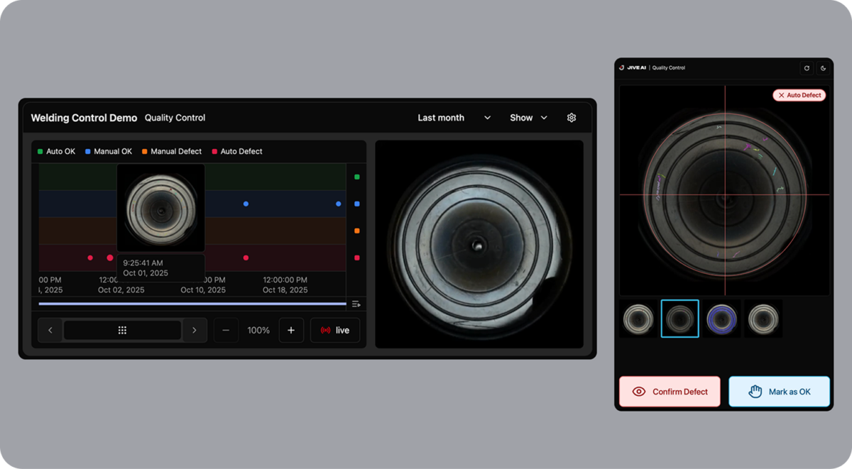 visueller Inspektion in der Fertigung 